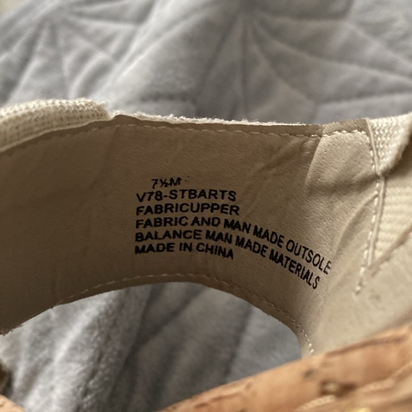 Vintage 7 Eight new never worn, cream canvas sandals. - Picture 3 of 3